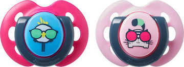 Tommee Tippee Fun Style Πιπίλες Σιλικόνης 0-6m Ροζ 2 Τεμάχια